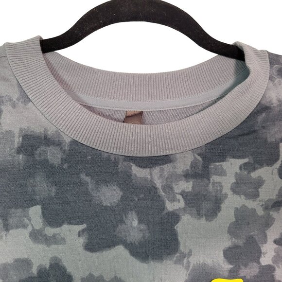 Mondetta Women Camouflage Print Crewneck Long Sleeve Sweatshirt Gray Size Small - Picture 5 of 11